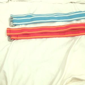 Two colorful belts